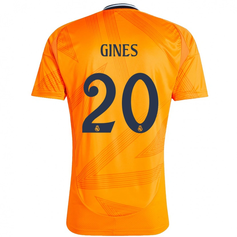 Danxen Women Álvaro Ginés #20 Orange Away Jersey 2024/25 T-Shirt