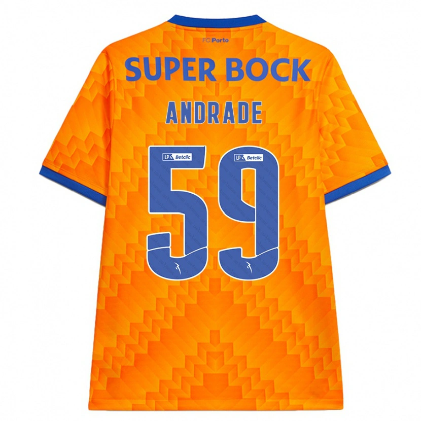 Danxen Women Tiago Andrade #59 Orange Away Jersey 2024/25 T-Shirt