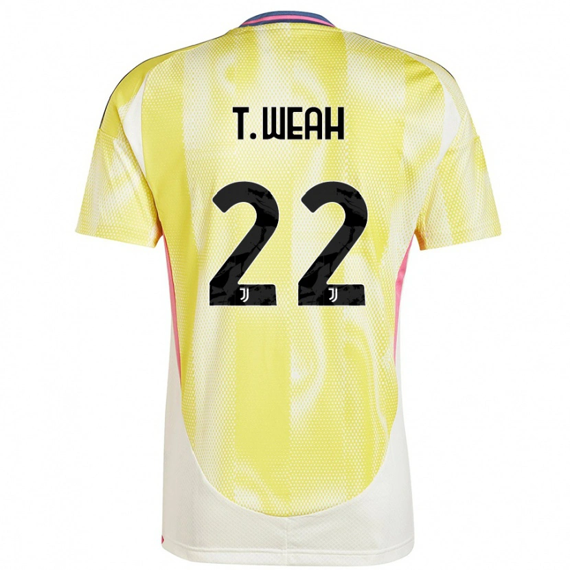 Danxen Women Timothy Weah #22 Solar Yellow Away Jersey 2024/25 T-Shirt