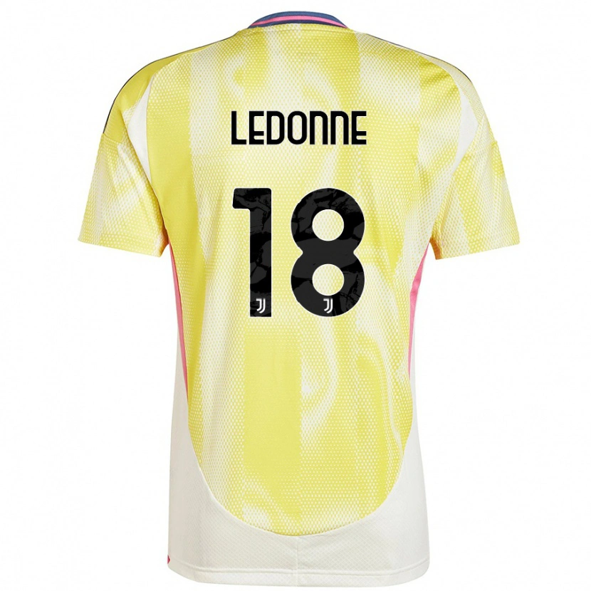 Danxen Women Nicolò Ledonne #18 Solar Yellow Away Jersey 2024/25 T-Shirt