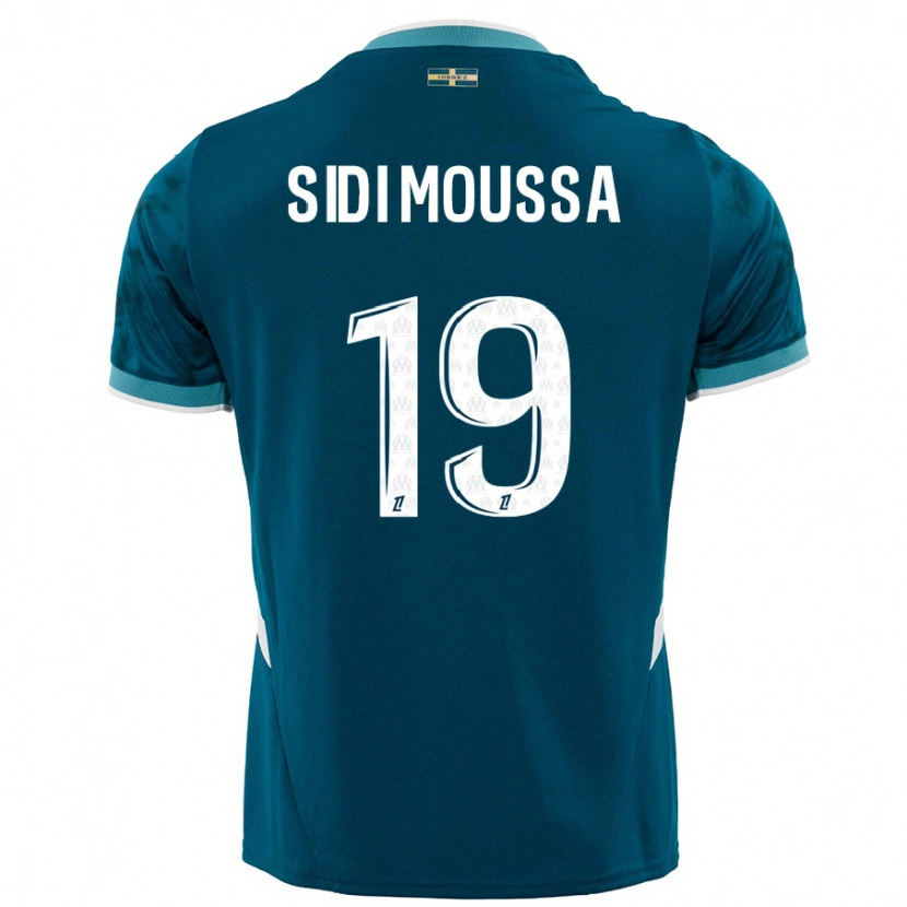 Danxen Women Salima Sidi Moussa #19 Turquoise Blue Away Jersey 2024/25 T-Shirt