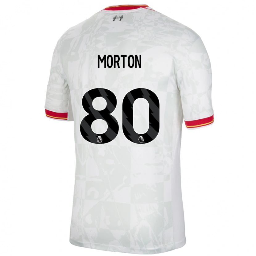 Danxen Women Tyler Morton #80 White Red Black Third Jersey 2024/25 T-Shirt