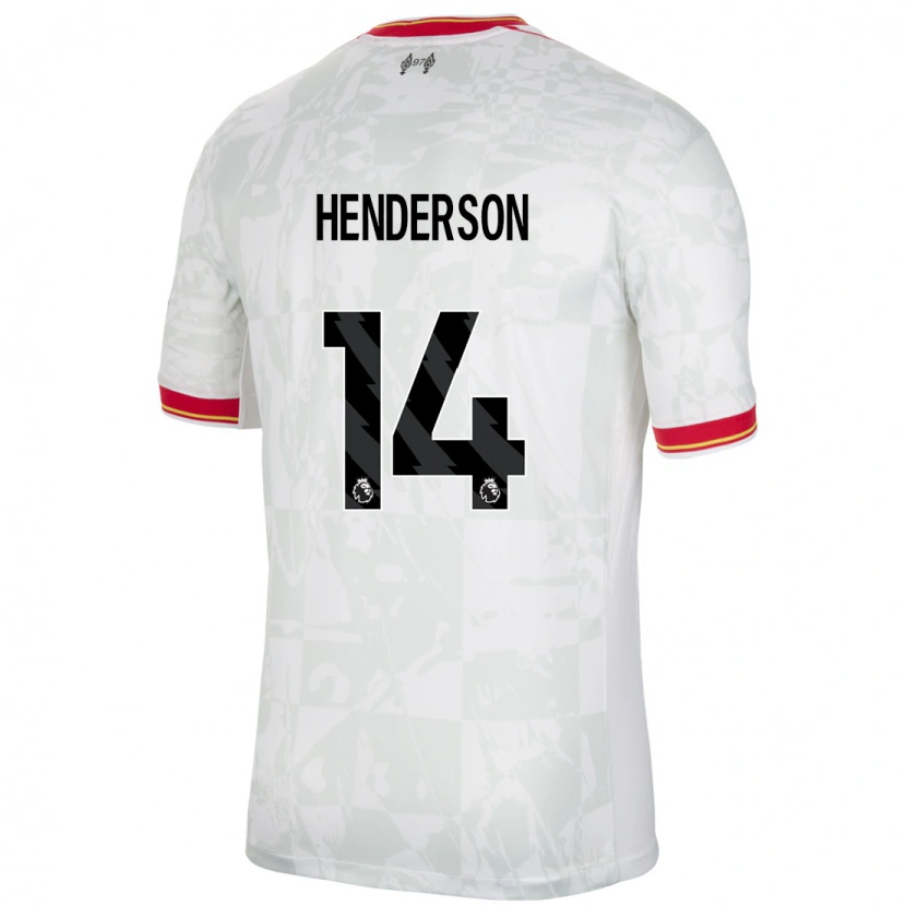 Danxen Women Henderson #14 White Red Black Third Jersey 2024/25 T-Shirt