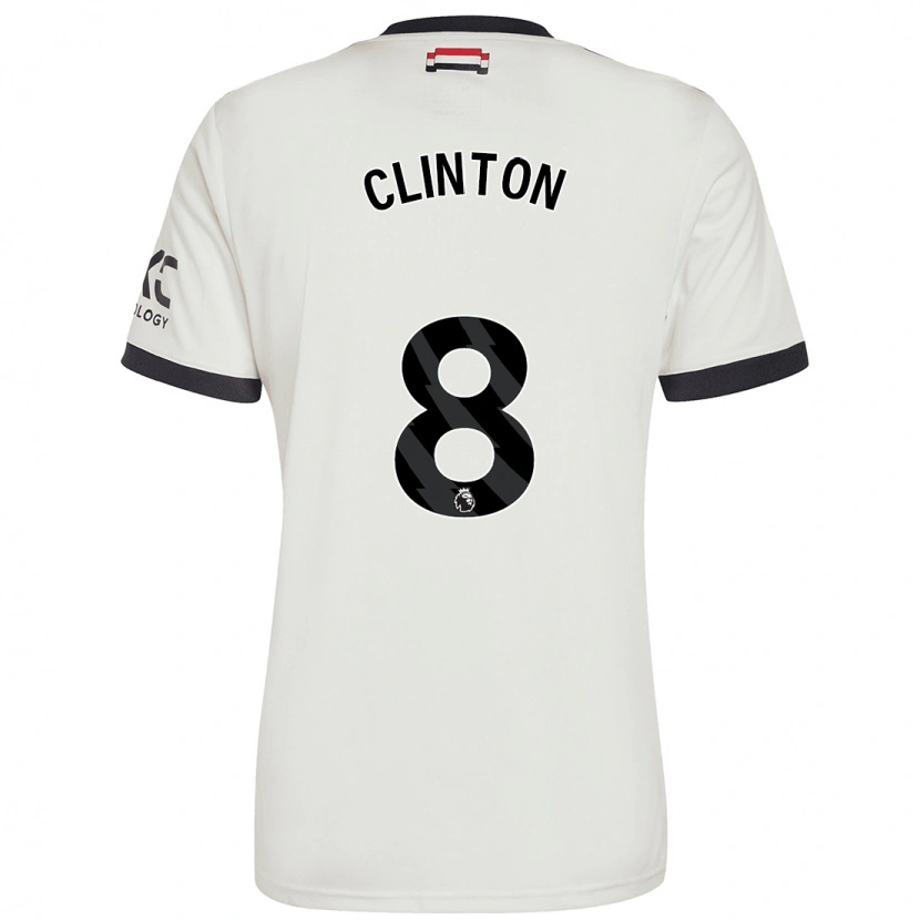 Danxen Women Grace Clinton #8 Off White Third Jersey 2024/25 T-Shirt