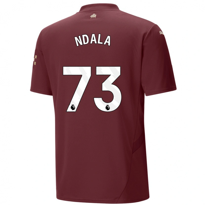 Danxen Women Joel Ndala #73 Maroon Third Jersey 2024/25 T-Shirt