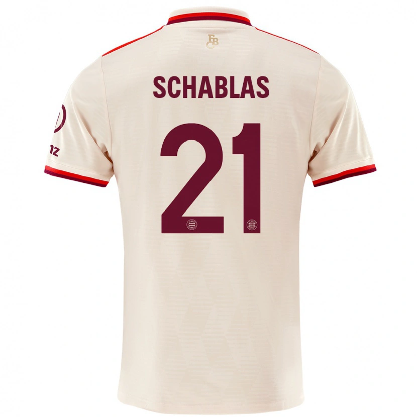 Danxen Women Matteo Schablas #21 Linen Third Jersey 2024/25 T-Shirt