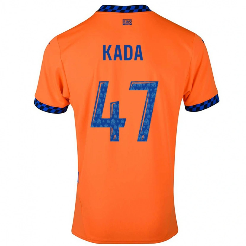 Danxen Women Joakim Kada #47 Orange Dark Blue Third Jersey 2024/25 T-Shirt