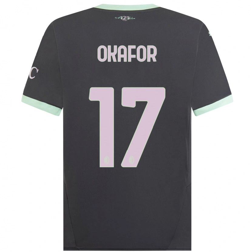 Danxen Women Noah Okafor #17 Grey Third Jersey 2024/25 T-Shirt