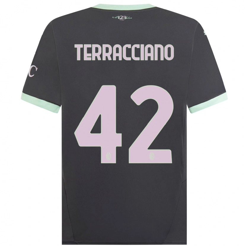 Danxen Women Filippo Terracciano #42 Grey Third Jersey 2024/25 T-Shirt