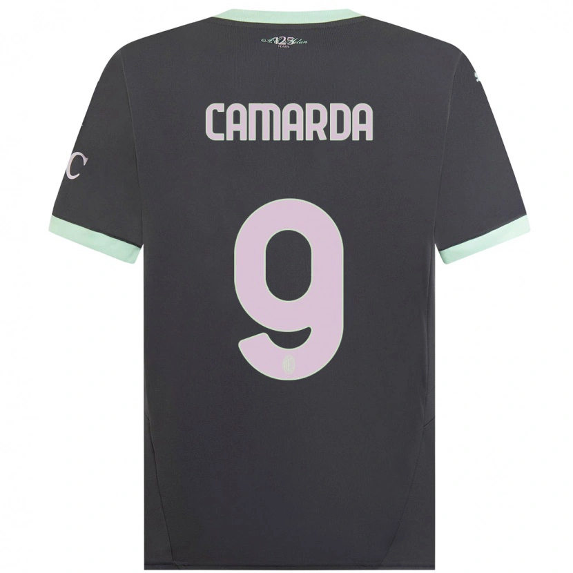 Danxen Women Francesco Camarda #9 Grey Third Jersey 2024/25 T-Shirt