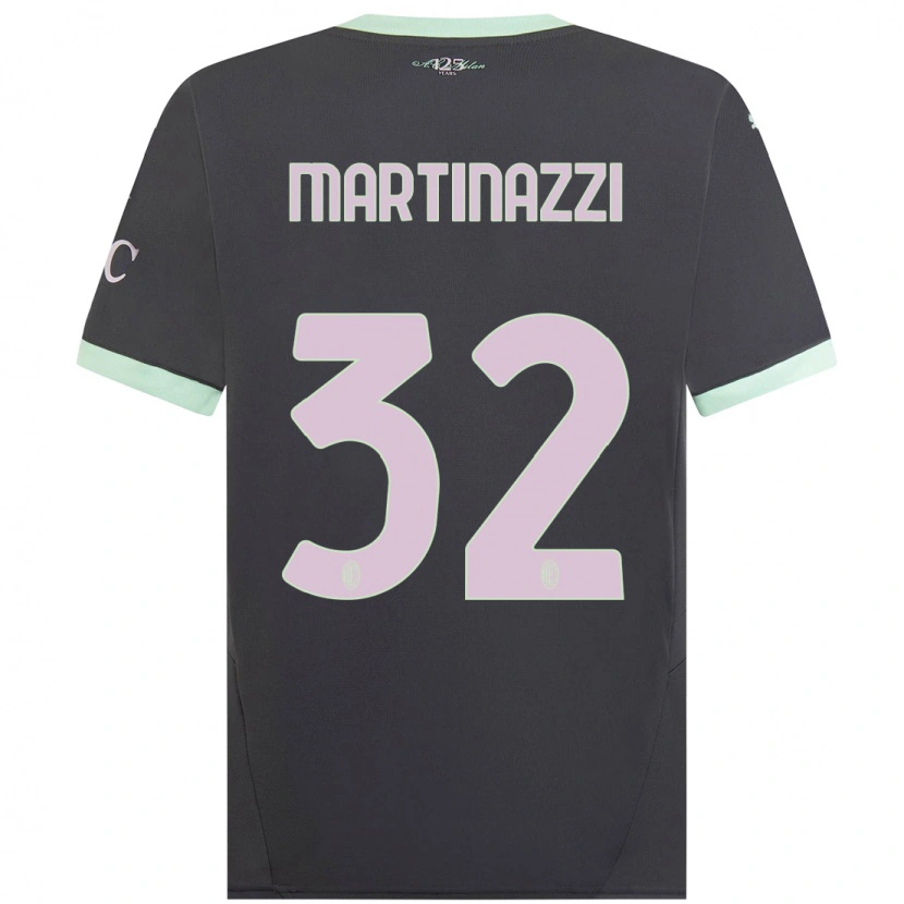 Danxen Women Luca Martinazzi #32 Grey Third Jersey 2024/25 T-Shirt