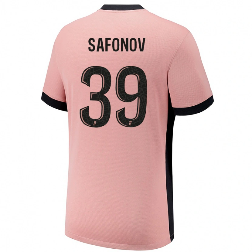 Danxen Women Matvey Safonov #39 Rust Pink Third Jersey 2024/25 T-Shirt