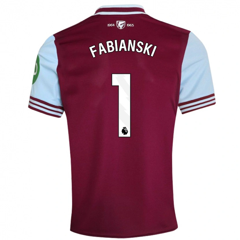 Danxen Kid Lukasz Fabianski #1 Dark Red Home Jersey 2024/25 T-Shirt