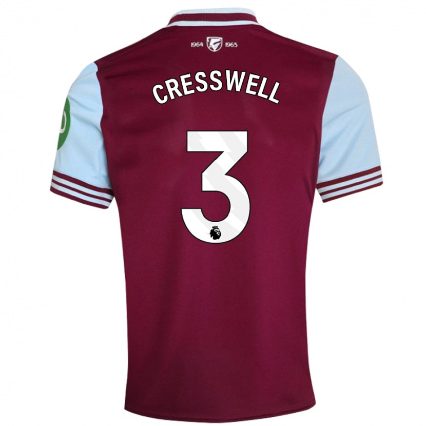 Danxen Kid Aaron Cresswell #3 Dark Red Home Jersey 2024/25 T-Shirt