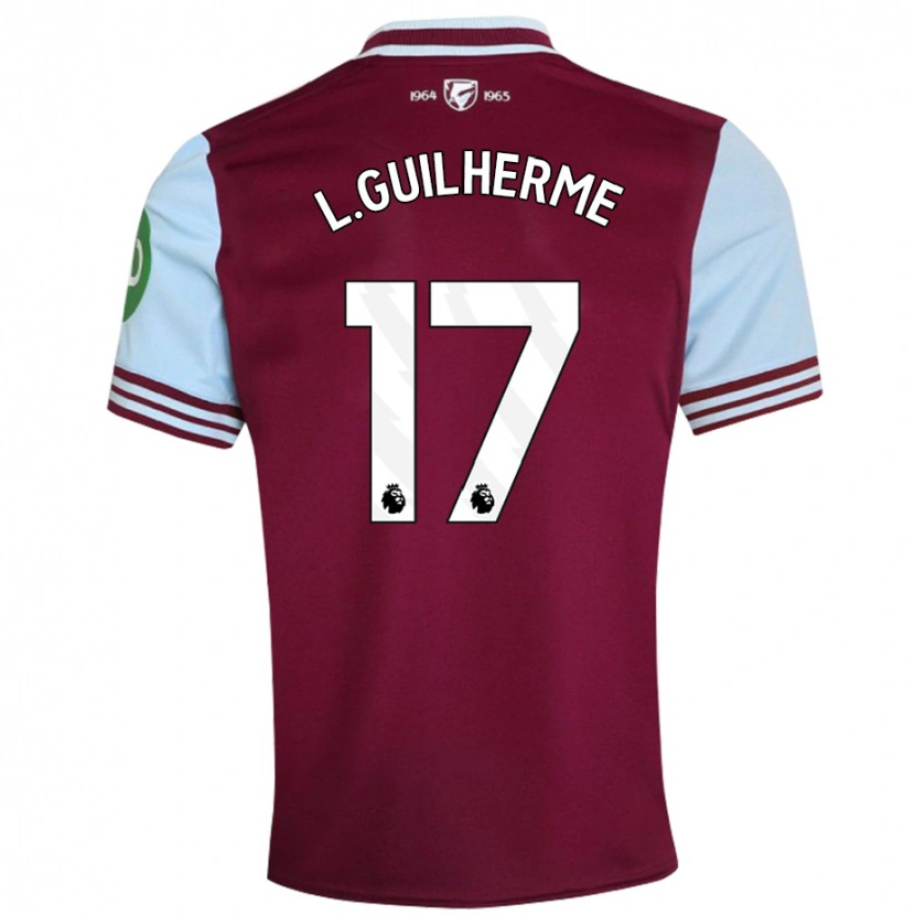 Danxen Kid Luis Guilherme #17 Dark Red Home Jersey 2024/25 T-Shirt