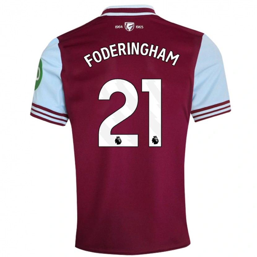 Danxen Kid Wes Foderingham #21 Dark Red Home Jersey 2024/25 T-Shirt