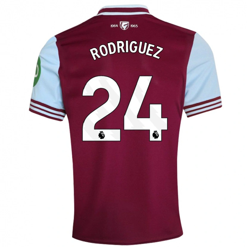 Danxen Kid Guido Rodríguez #24 Dark Red Home Jersey 2024/25 T-Shirt