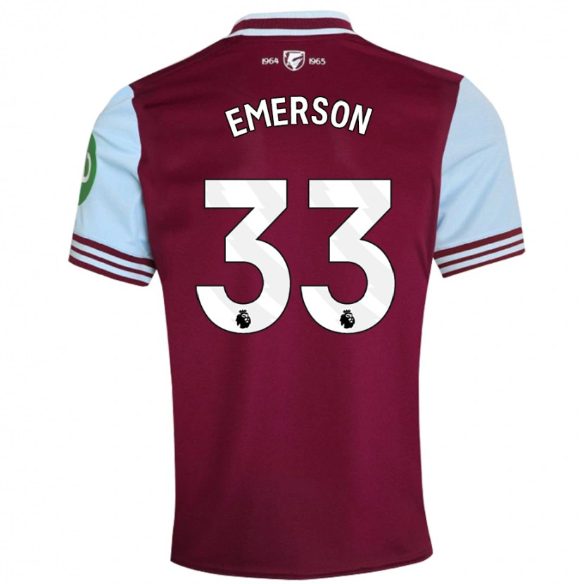 Danxen Kid Emerson #33 Dark Red Home Jersey 2024/25 T-Shirt