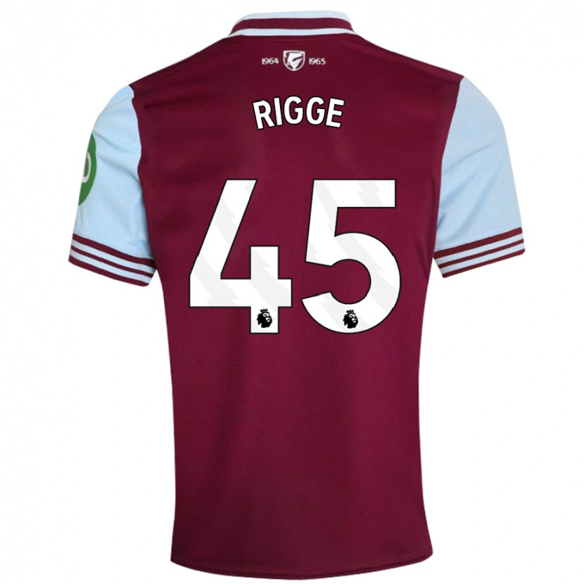 Danxen Kid Daniel Rigge #45 Dark Red Home Jersey 2024/25 T-Shirt