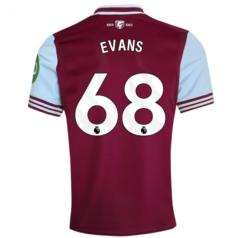 Danxen Kid Isaac Evans #68 Dark Red Home Jersey 2024/25 T-Shirt