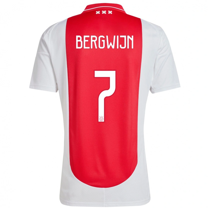 Danxen Kid Steven Bergwijn #7 Red White Home Jersey 2024/25 T-Shirt