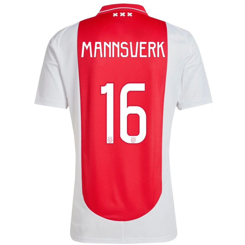 Danxen Kid Sivert Mannsverk #16 Red White Home Jersey 2024/25 T-Shirt