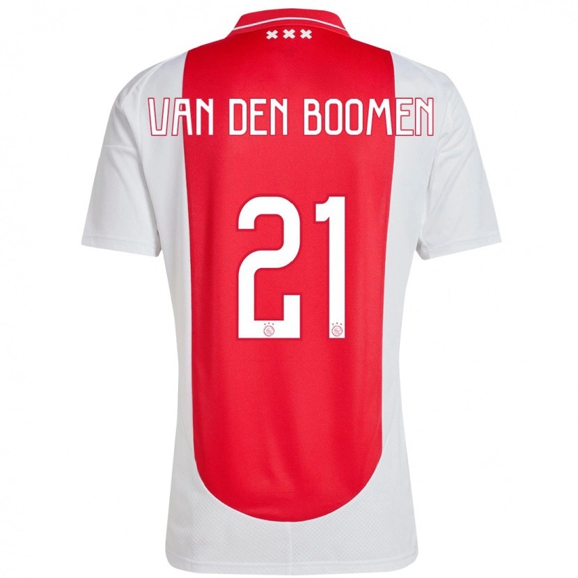 Danxen Kid Branco Van Den Boomen #21 Red White Home Jersey 2024/25 T-Shirt