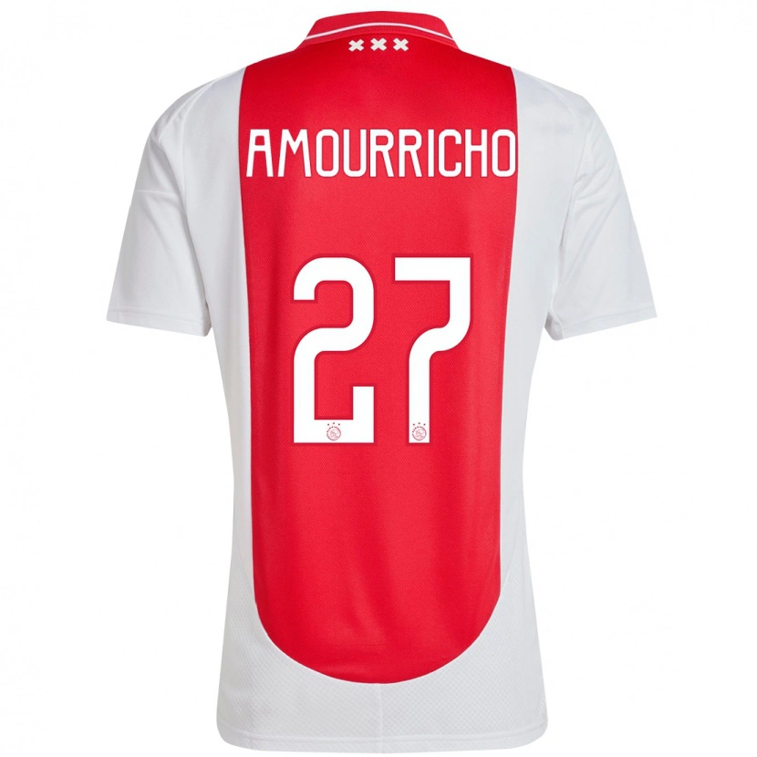 Danxen Kid Amourricho Van Axel-Dongen #27 Red White Home Jersey 2024/25 T-Shirt