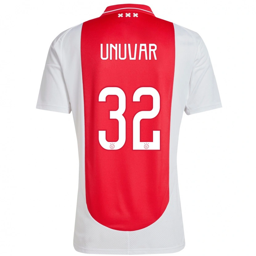 Danxen Kid Naci Ünüvar #32 Red White Home Jersey 2024/25 T-Shirt