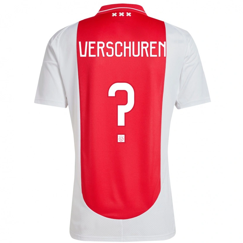 Danxen Kid Nick Verschuren #0 Red White Home Jersey 2024/25 T-Shirt