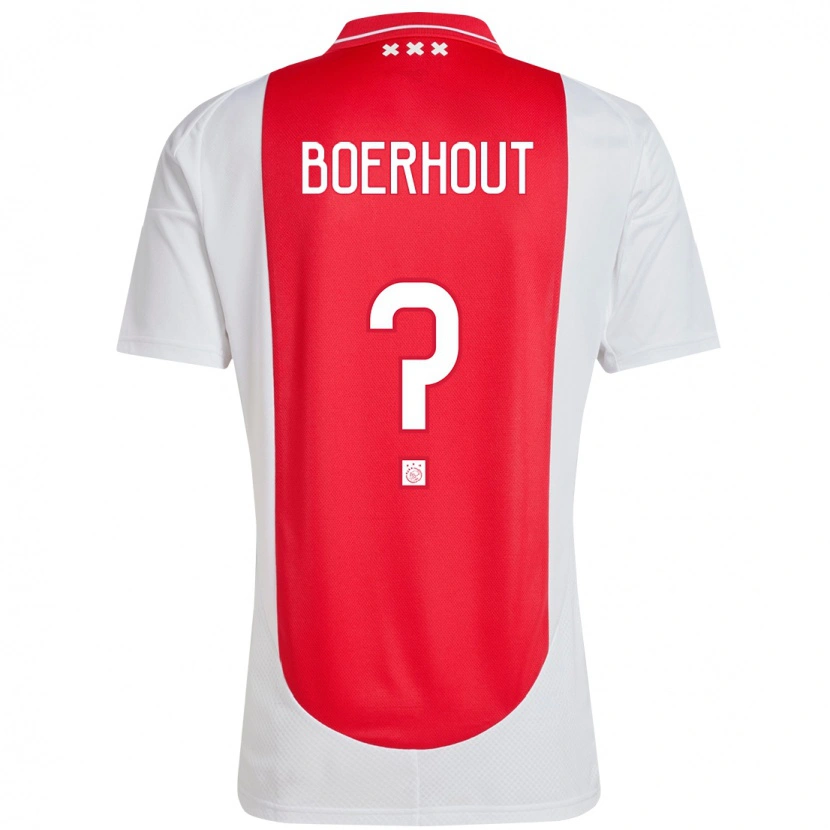 Danxen Kid Yoram Boerhout #0 Red White Home Jersey 2024/25 T-Shirt