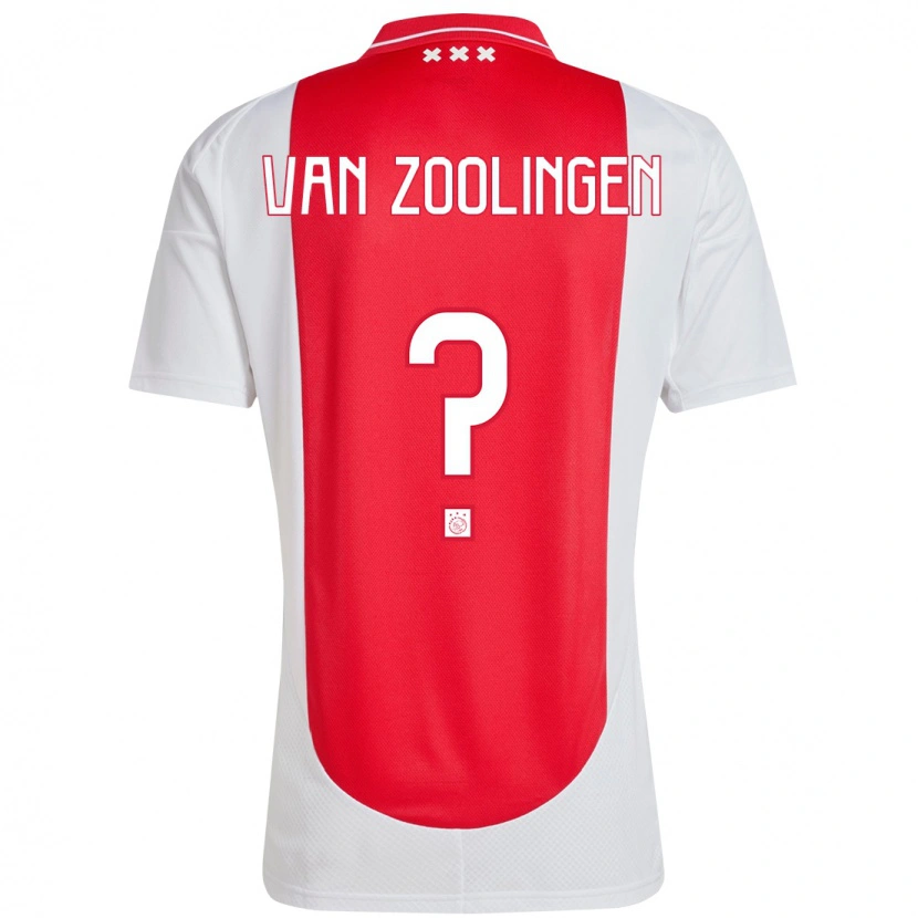 Danxen Kid Glenn Van Zoolingen #0 Red White Home Jersey 2024/25 T-Shirt