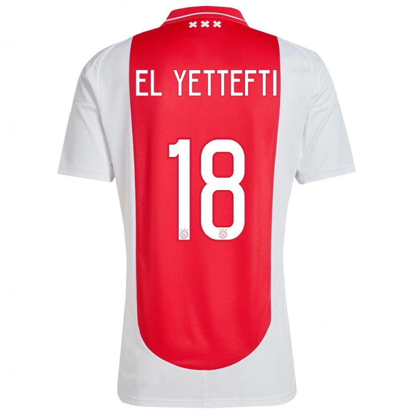 Danxen Kid Adil Amghar El Yettefti #18 Red White Home Jersey 2024/25 T-Shirt