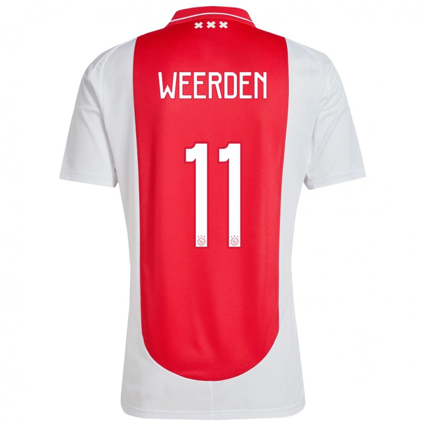 Danxen Kid Ashleigh Weerden #11 Red White Home Jersey 2024/25 T-Shirt