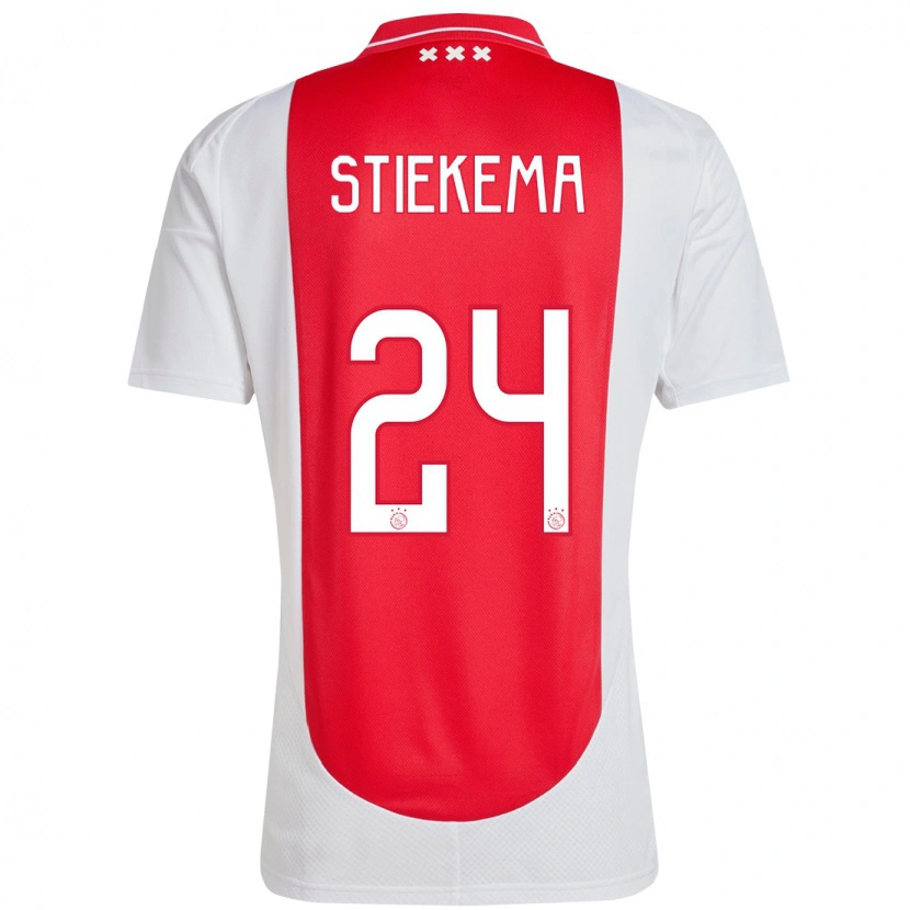 Danxen Kid Iris Stiekema #24 Red White Home Jersey 2024/25 T-Shirt