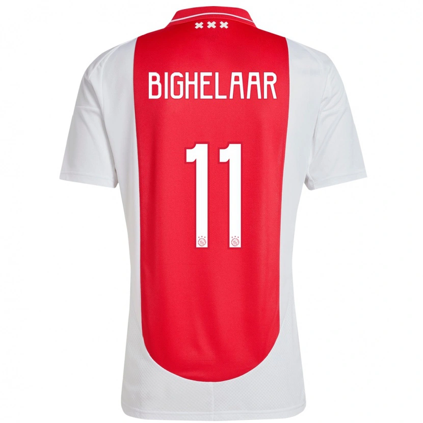 Danxen Kid Marjolijn Van Den Bighelaar #11 Red White Home Jersey 2024/25 T-Shirt