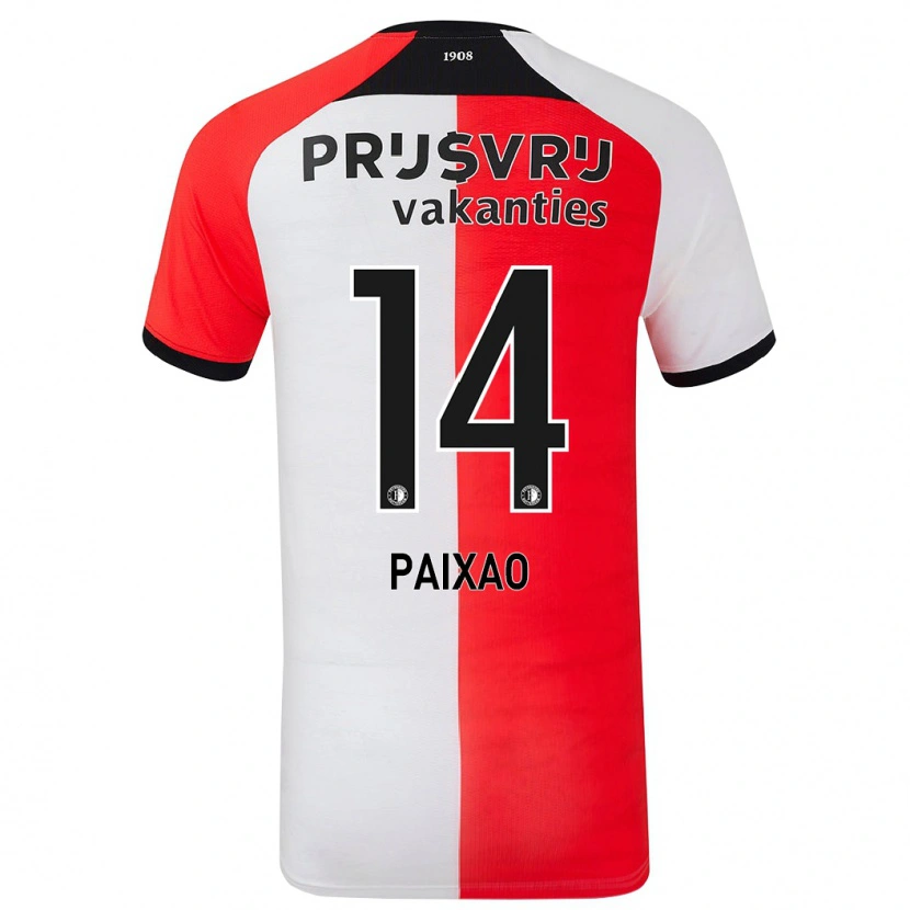 Danxen Kid Igor Paixão #14 Red White Home Jersey 2024/25 T-Shirt