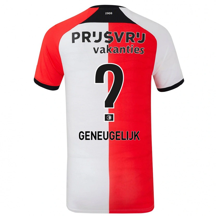 Danxen Kid Ivar Geneugelijk #0 Red White Home Jersey 2024/25 T-Shirt