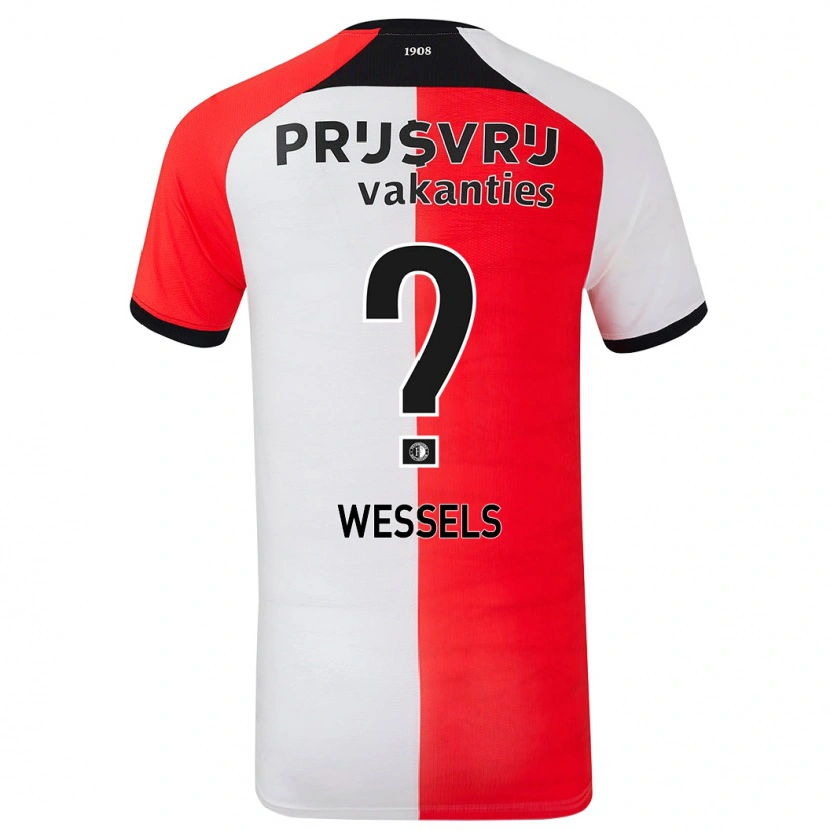 Danxen Kid Tijme Wessels #0 Red White Home Jersey 2024/25 T-Shirt