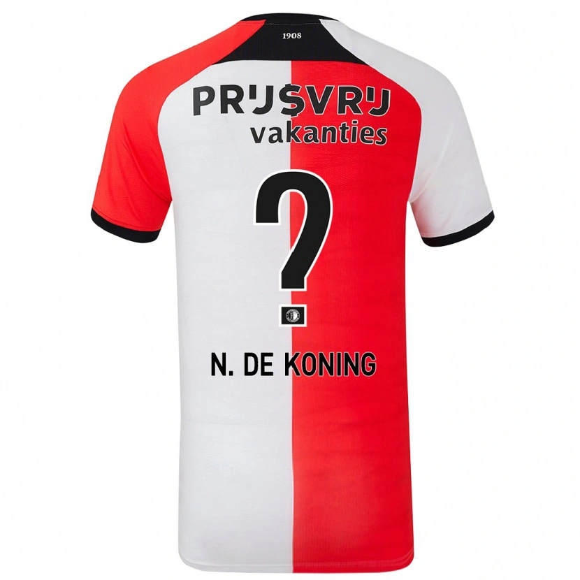 Danxen Kid Nick De Koning #0 Red White Home Jersey 2024/25 T-Shirt