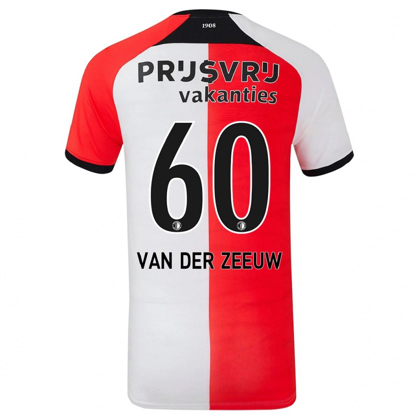 Danxen Kid Twan Van Der Zeeuw #60 Red White Home Jersey 2024/25 T-Shirt