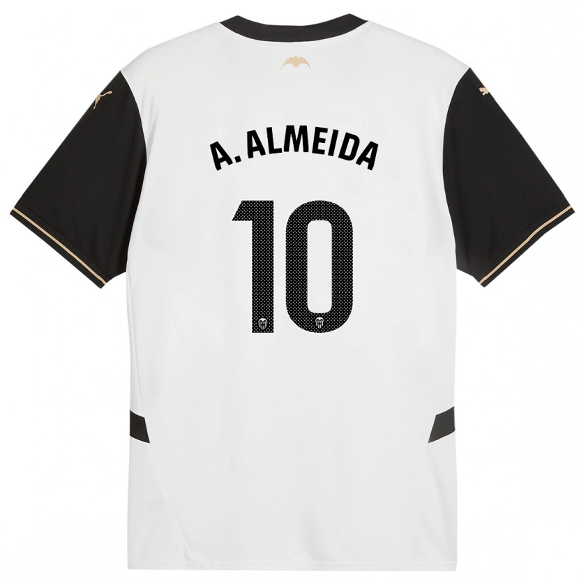 Danxen Kid André Almeida #10 White Black Home Jersey 2024/25 T-Shirt