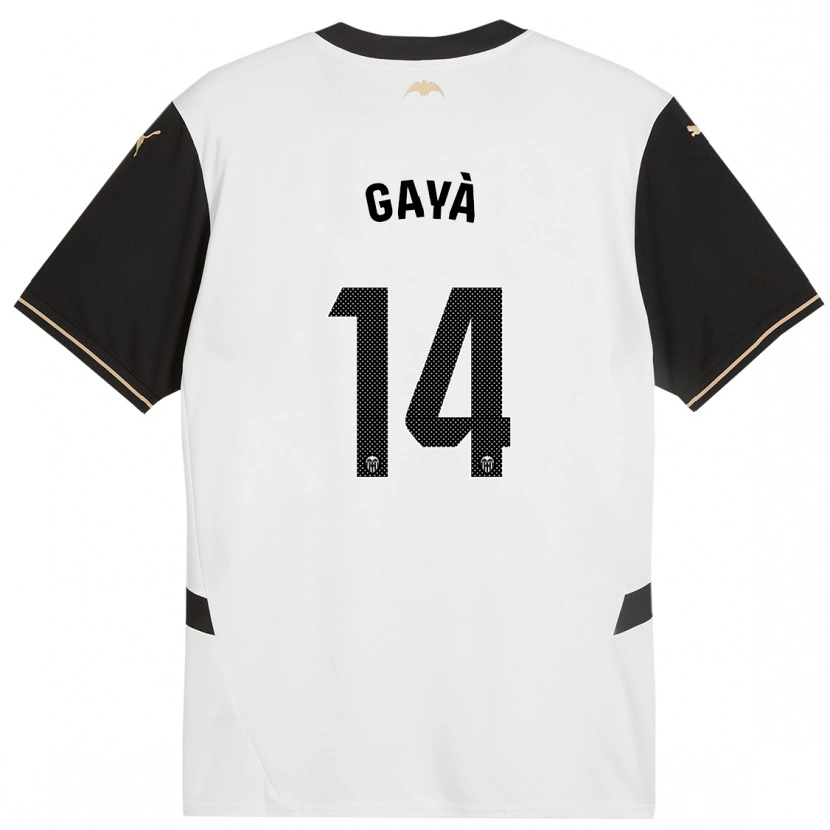 Danxen Kid José Gayà #14 White Black Home Jersey 2024/25 T-Shirt