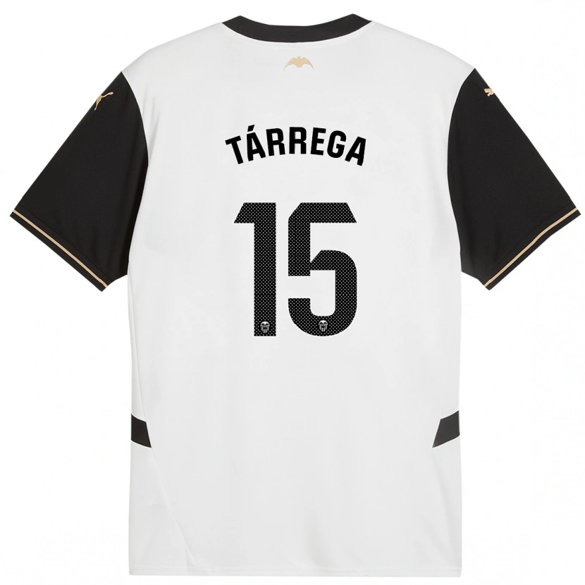 Danxen Kid César Tárrega #15 White Black Home Jersey 2024/25 T-Shirt