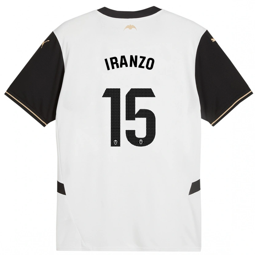 Danxen Kid Rubén Iranzo #15 White Black Home Jersey 2024/25 T-Shirt