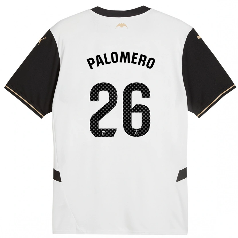 Danxen Kid Marc Palomero #26 White Black Home Jersey 2024/25 T-Shirt