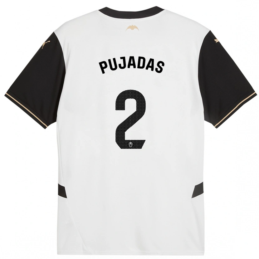 Danxen Kid Berta Pujadas #2 White Black Home Jersey 2024/25 T-Shirt