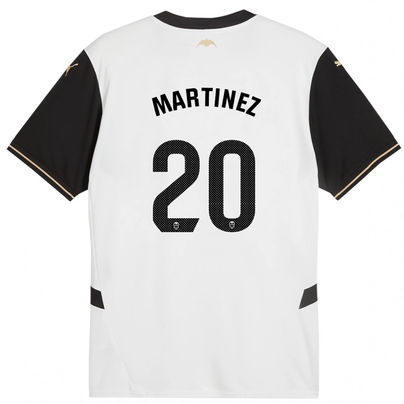 Danxen Kid Asun Martínez #20 White Black Home Jersey 2024/25 T-Shirt