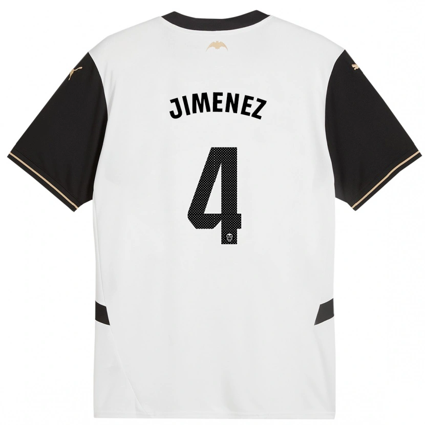 Danxen Kid Maria Jimenez #4 White Black Home Jersey 2024/25 T-Shirt