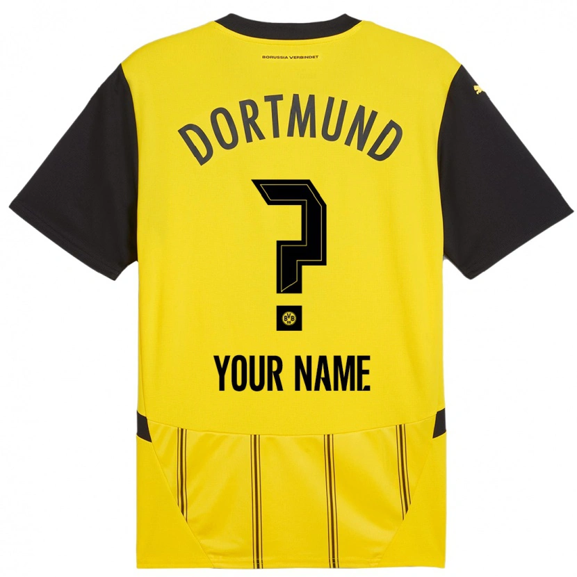 Danxen Kid Your Name #0 Yellow Black Home Jersey 2024/25 T-Shirt